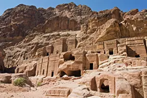 Blocks: Necropolis, Facade Street, Petra, UNESCO
