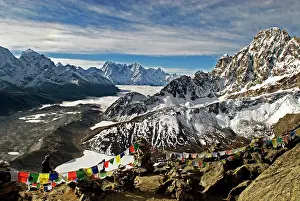 Prayer: Nepal, Gokyo Ri. The view from the summit