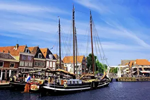Sailboats: Netherlands, Hoorn, Old wooden sailboats