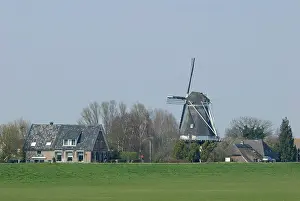 Ijssel: Netherlands, Overijssel, Zalk, Windmill