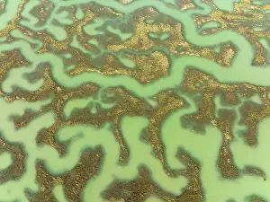 Channels: Network of channels and streams at low tide. In