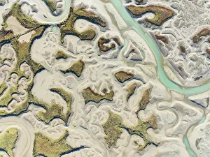 Tides: Network of channels and streams at low tide