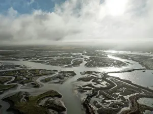 Tides: Network of channels and streams at low tide