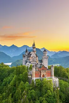 Fairytale: Neuschwanstein Castle, near Fassen, Ostallgcu, Allgcu