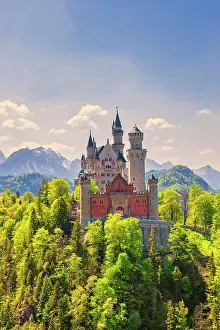 Fairytale: Neuschwanstein Castle, near Fassen, Ostallgcu, Allgcu