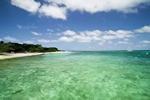 Dock: New Caledonia, Amedee Islet. Tropical water