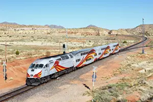 Local: New Mexico Rail Runner Express regional train railway