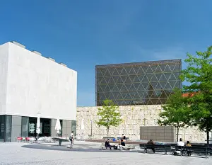 Travertine: New Ohel Jakob Synagogue, part of the Jewish