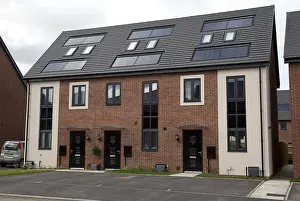 121217: New red brick houses all with solar black PV panels