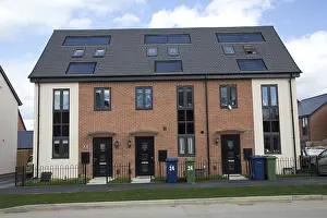 121217: New red brick houses all with solar black PV panels
