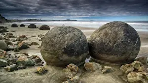 Nevada: New Zealand, Moeraki Boulders, Otago, Moeraki, stone