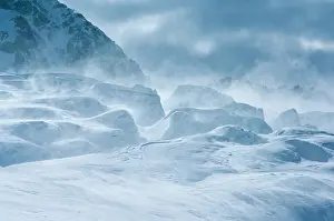 Crevasse: New Zealand, South Island, Arrowsmith Range