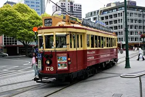 Christchurch: New Zeland - historic restored Christchurch inner city tram