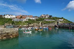 Moored: Newquay Harbour - Cornwall - UK