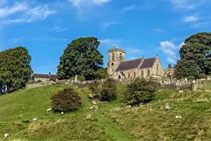 Yorkshire: Nidderdale - Middlesmoor Chruch - Yorkshire - UK
