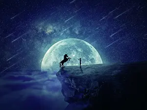 Jack: Night scene with a boy standing at the edge of a