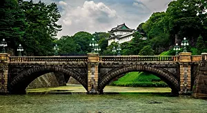 Residence: Nijubashi Bridge, Tokyo Imperial Palace at the back