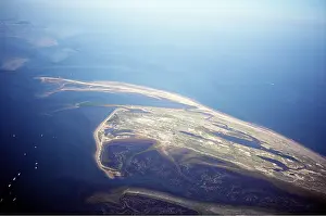 Estuaries: NORFOLK - BLAKENEY Point, Nature Reserve. Aerial view