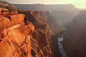 Walker: North Rim of the Grand Canyon at Toroweap - Hiker