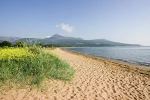Arran: Northern highlands on Arran viewed from beach