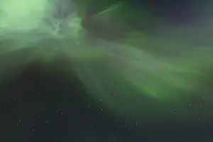 Wavy: Northern Lights - Aurora Borealis over the Lofoten - Norway