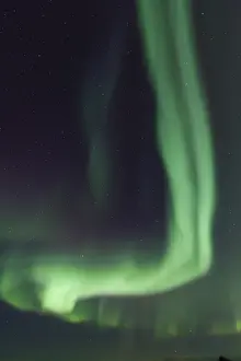 Wavy: Northern Lights - Aurora Borealis over the Lofoten - Norway