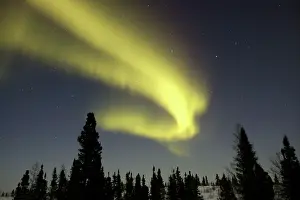 Evironment: Northern lights / Aurora borealis - in night sky