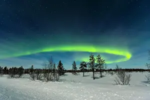 Spectacles: Northern Lights, near Inari, Finland, Europe