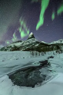 Spectacle: Northern lights over the Stetind, Norwegian national