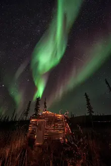 Peter Mather: Northern Lights over a traditional first nation