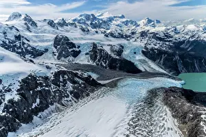 Patagonian: Northern Patagonian Ice Field, Aerial view, Laguna