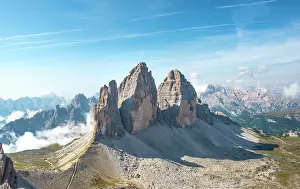 Walls: Northern walls of the Three Peaks of Lavaredo from