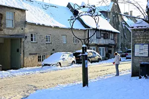 Northleach: Northleach - covered in snow