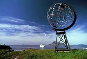 Metal: Norway. Arctic Circle marker