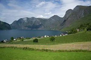 Flaam: Norway, Aurland near Flam. View of Aurland