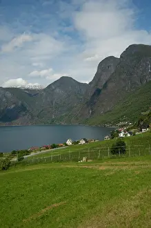 Flaam: Norway, Aurland near Flam. View of Aurland