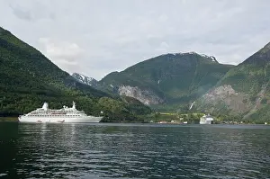 Ships: Norway, Flam (aka Flaam). Cruise ships