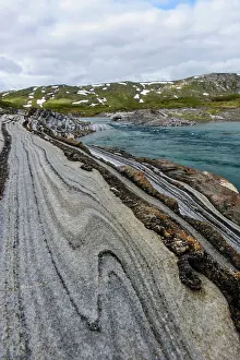 Fold: Norway. Folds and intrusions forming intricate