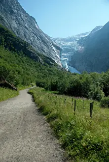 Walkway: Norway, Geirangerfjord District. Jostedalsbreen