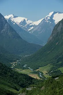 Geiranger: Norway, Geirangerfjord District. Jostedalsbreen