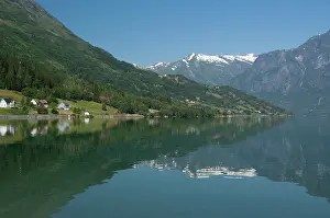 Lakeside: Norway, Geirangerfjord District. Scenic