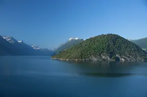 Negative: Norway, Geirangerfjord. Scenic fjord sailing