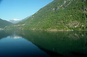 Tributary: Norway, Geirangerfjord. Scenic fjord sailing