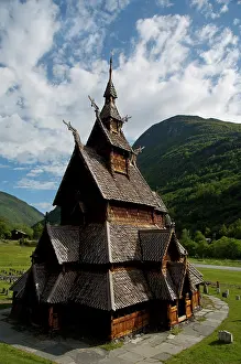 Classic: Norway, Laerdal. Borgund stave-church, c.1180