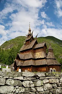 Classic: Norway, Laerdal. Borgund stave-church, c.1180