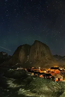 Hollice: Norway, Lofoten Islands. Aurora Borealis In the