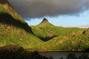 Sheltered: Norway. The sheltered cove of Straumhamn