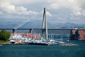 Dock: Norway, Stavanger. Sailboats in the port