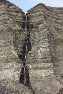 Edgeoya: Norway, Svalbard, Edgeoya Island, Waterfall