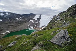 Fredrik: Norway, Troms. Receding glacier and glacial